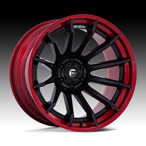 Fuel Burn FC403MQ Black Red Custom Truck Wheels 1